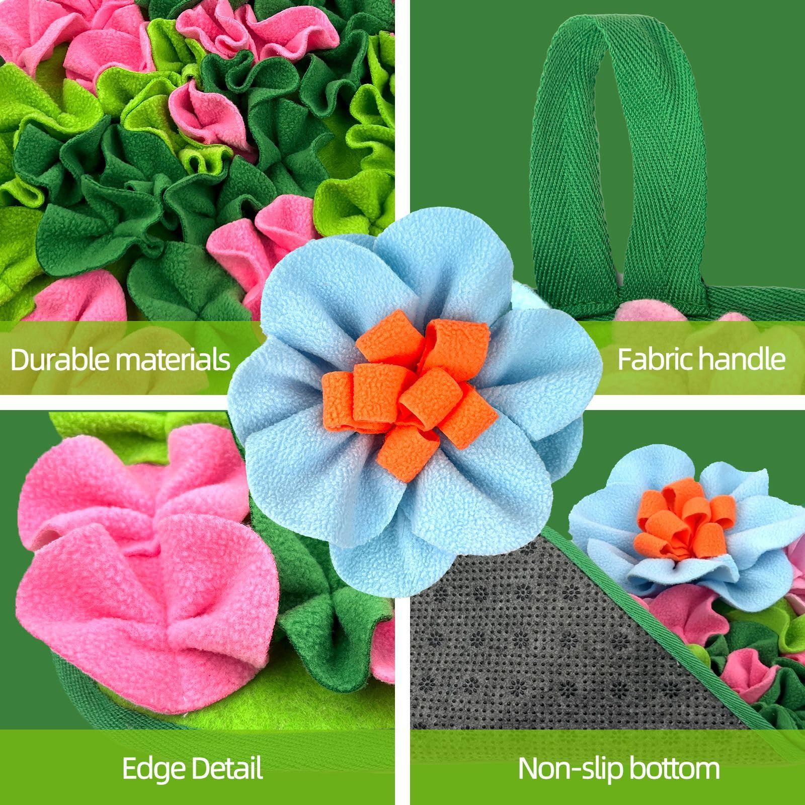 Tapis d’alimentation LWINGFLYER, matière peluche douce, résistant et lavable en machine.