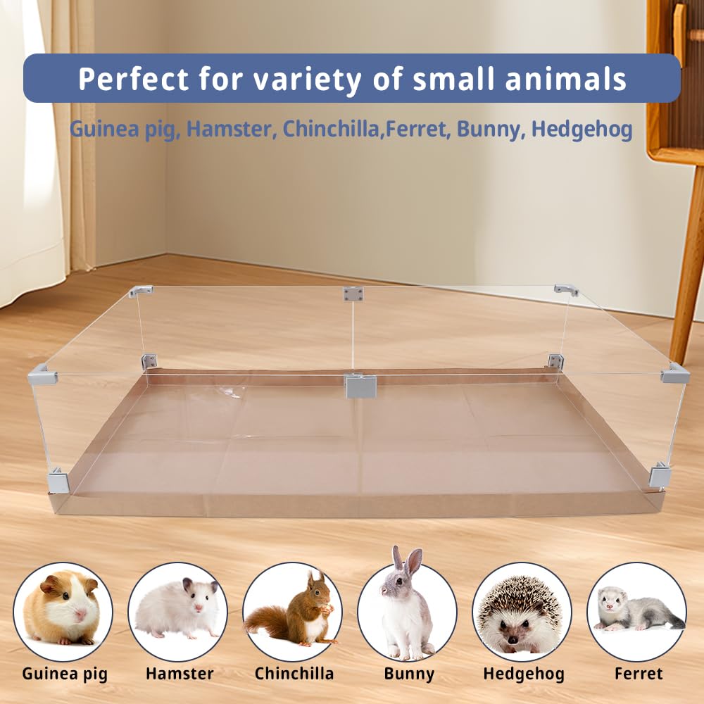 LWYMX liner cage cobaye 48x24, format grand pour plusieurs animaux.
