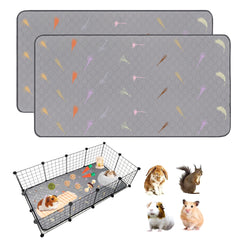 Tapis LWYMX: lot de 2 tapis pour cage, pratique et lavable.