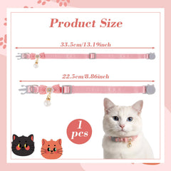 LXUEJIE collier chat rose fermeture amovible, pratique et sûr
