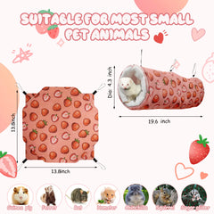 LYART tunnel hamac pour cage: espace de repos pour petits animaux.
