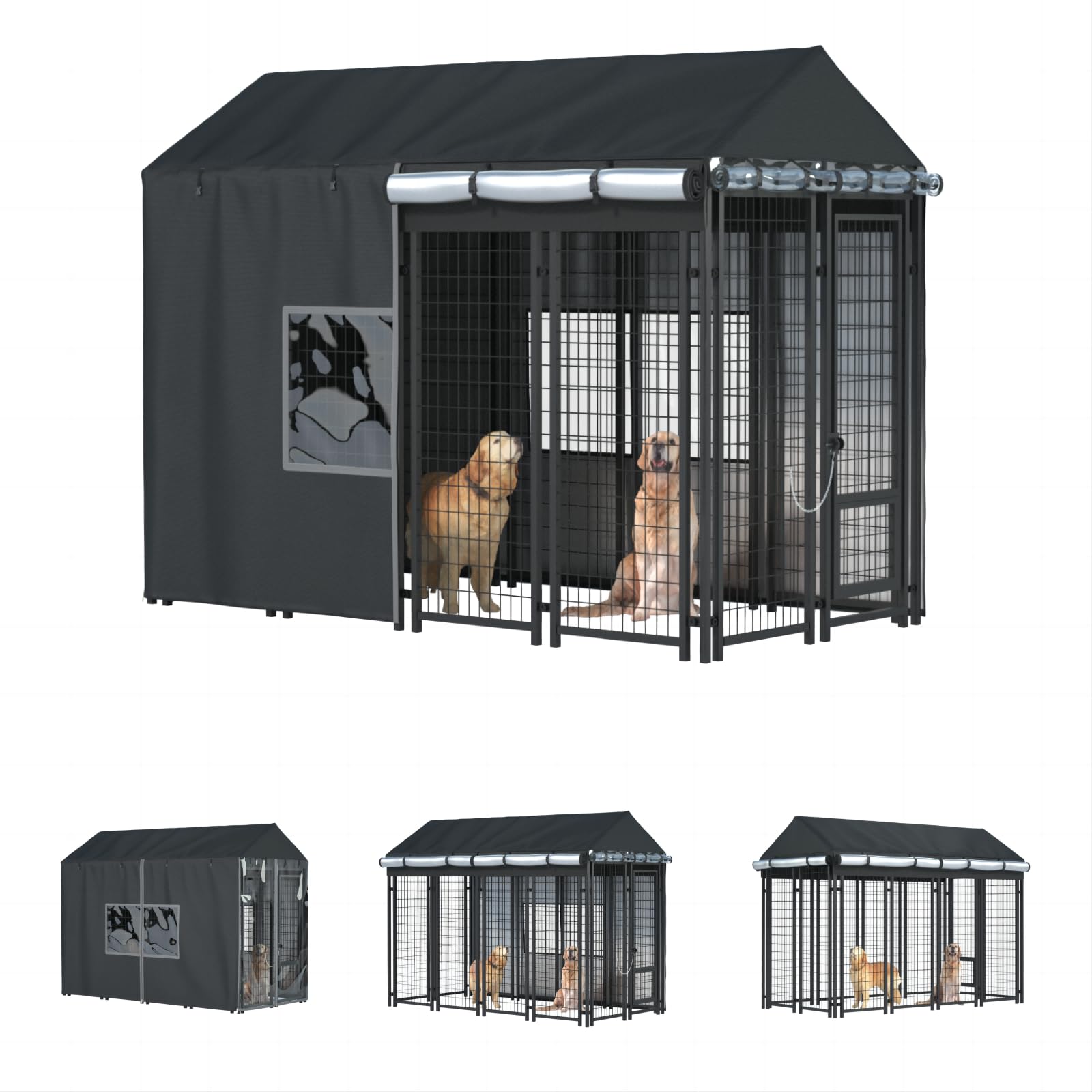 LYBOSH housse chenil exterieur plein couverture offre une protection imperméable.