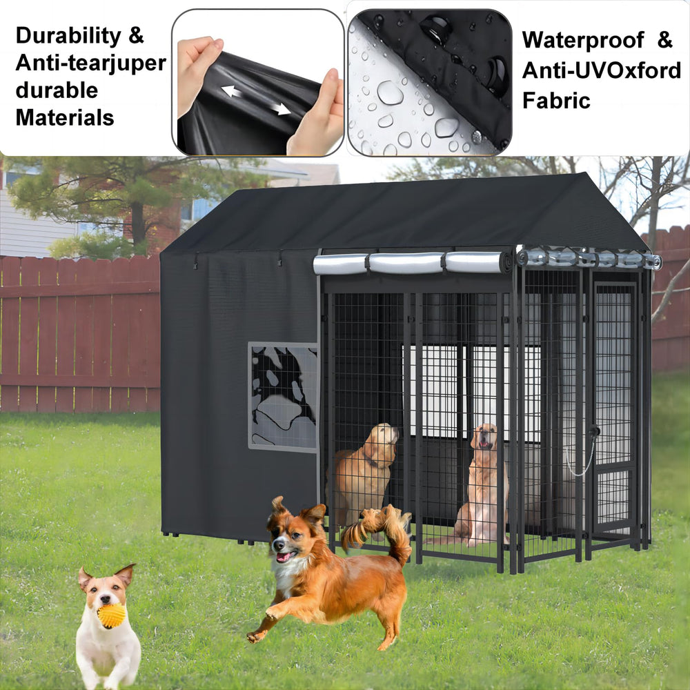 LYBOSH housse chenil vitre pvc transparente pour lumière naturelle.