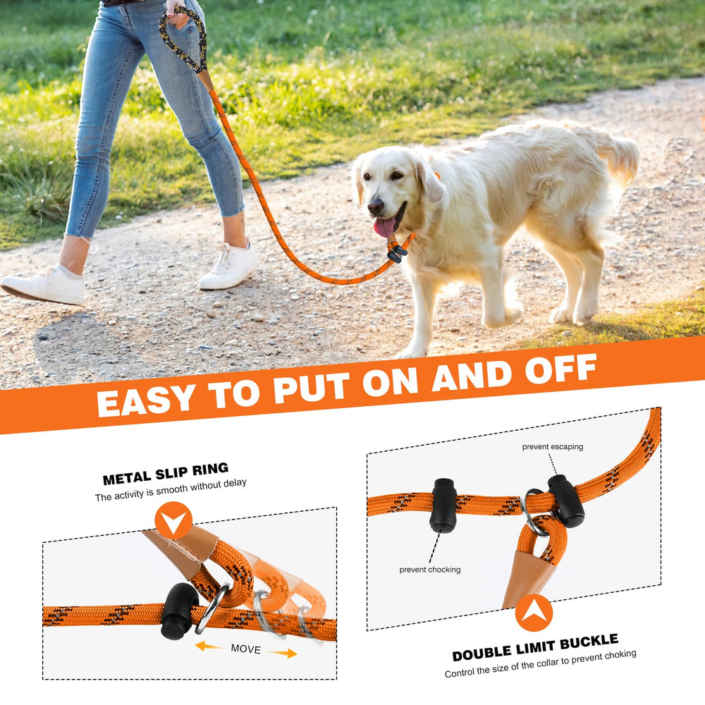 Lynxking Laisse Slip avec anneau métallique solide pour durabilité.