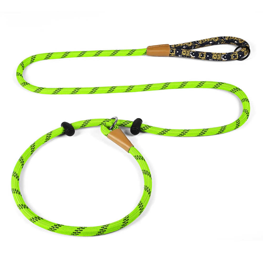Lynxking laisse-slip couleur vert clair pour visibilite et style