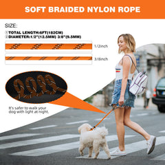 Lynxking Laisse Slip avec poignée rembourrée pour plus de confort.
