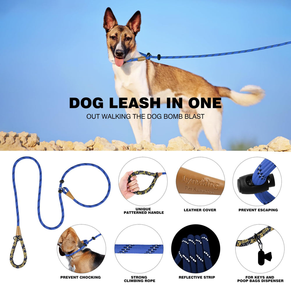 Lynxking laisse-slip-noeud-renforce pour un contrôle plus sûr pendant les tirages.