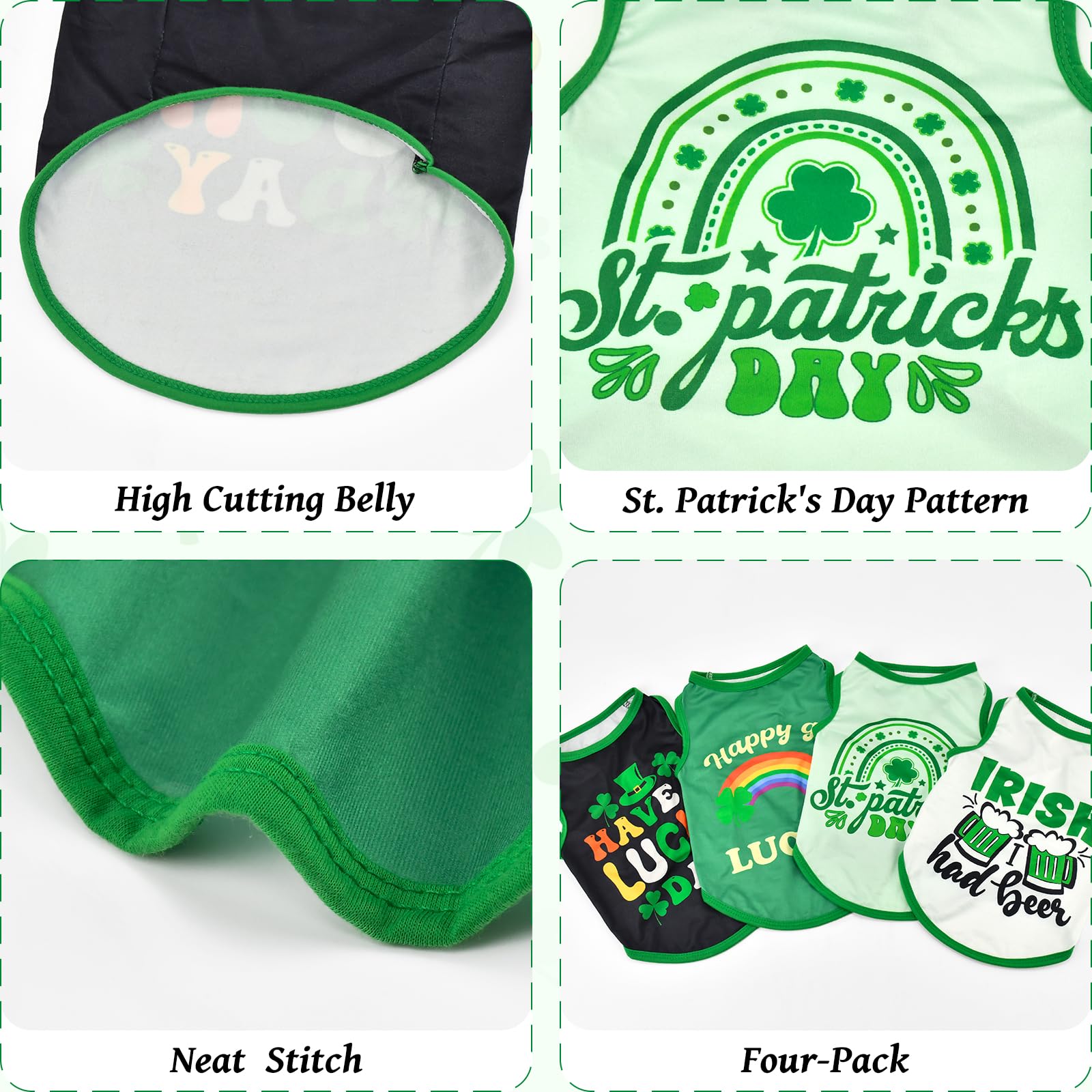 LyssKMK débardeur Saint-Patrick Motif Bière Verte, style ludique et festif.