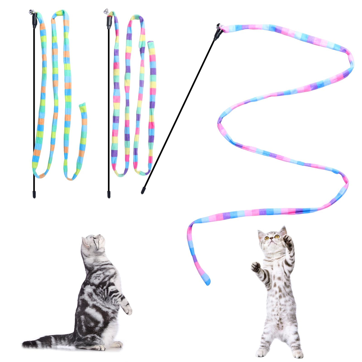 M JJYPET chat-teaser-interactif baguette stimule l'agilité et le jeu