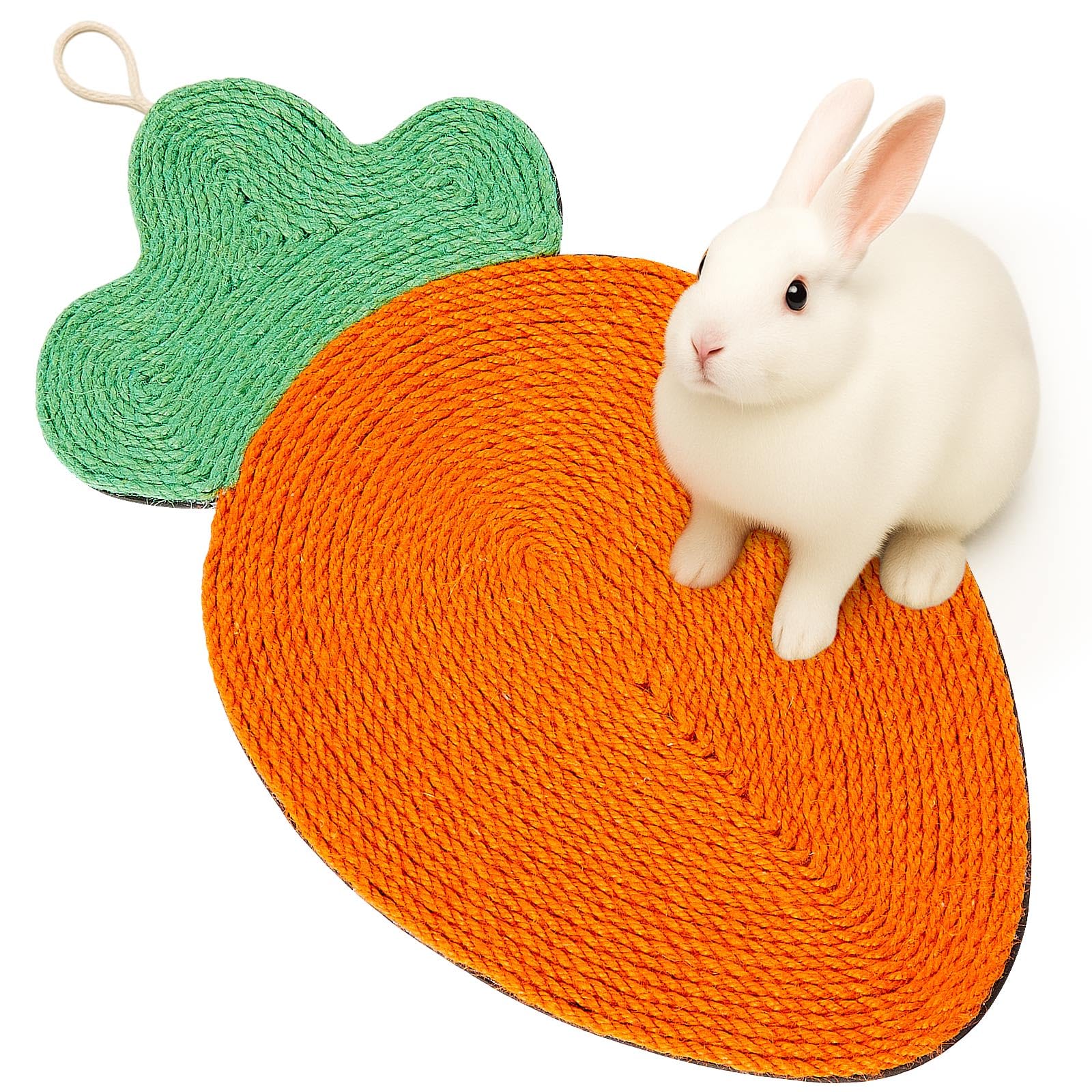 Maasechs tapis grattage lapin carotte, surface sûre pour gratter et s'amuser