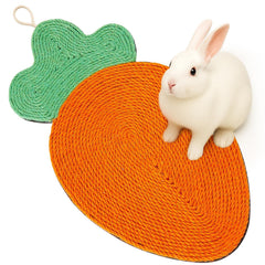 Maasechs tapis grattage lapin carotte, surface sûre pour gratter et s'amuser
