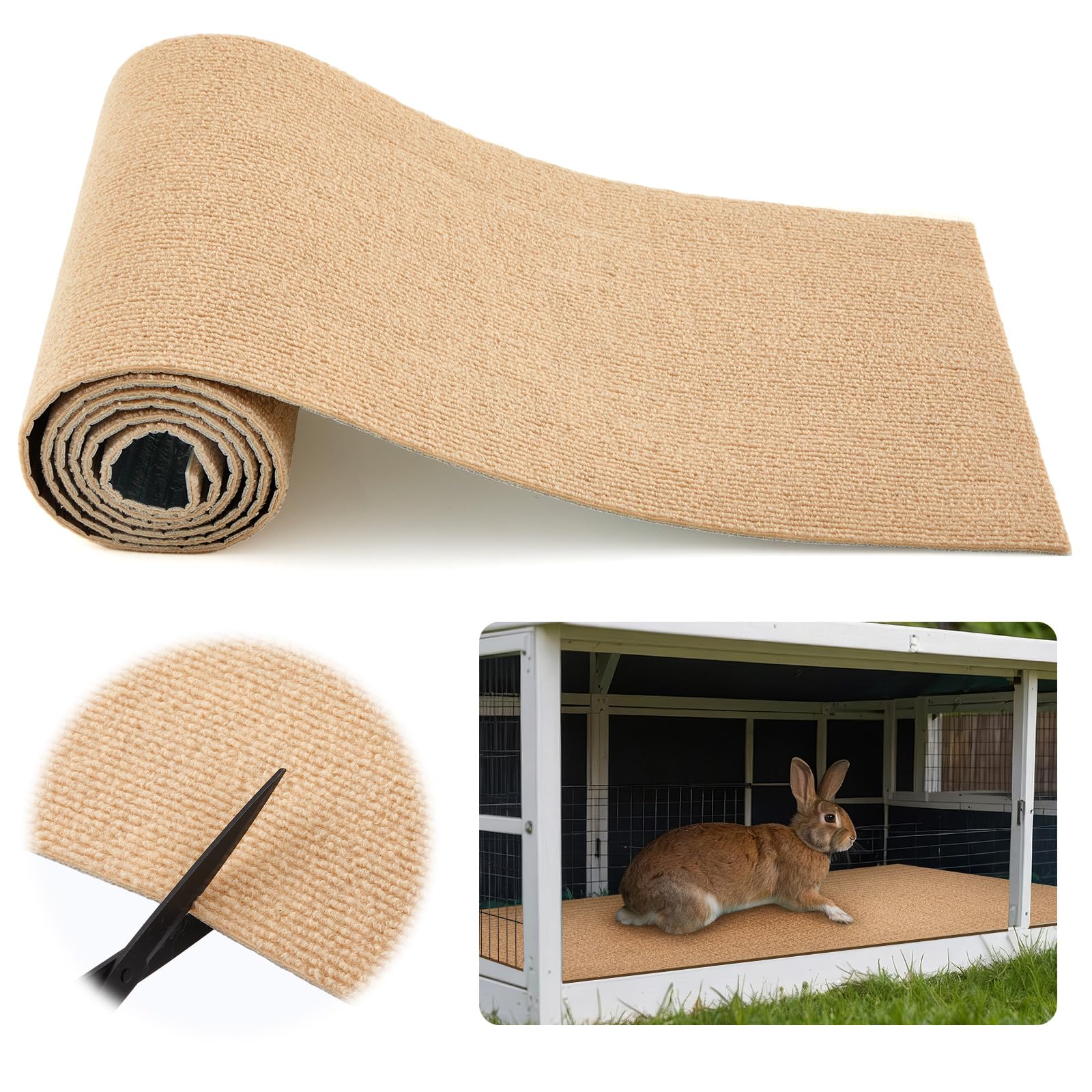 Maasechs tapis grattoir lapin adhésif: stabilité et protection.