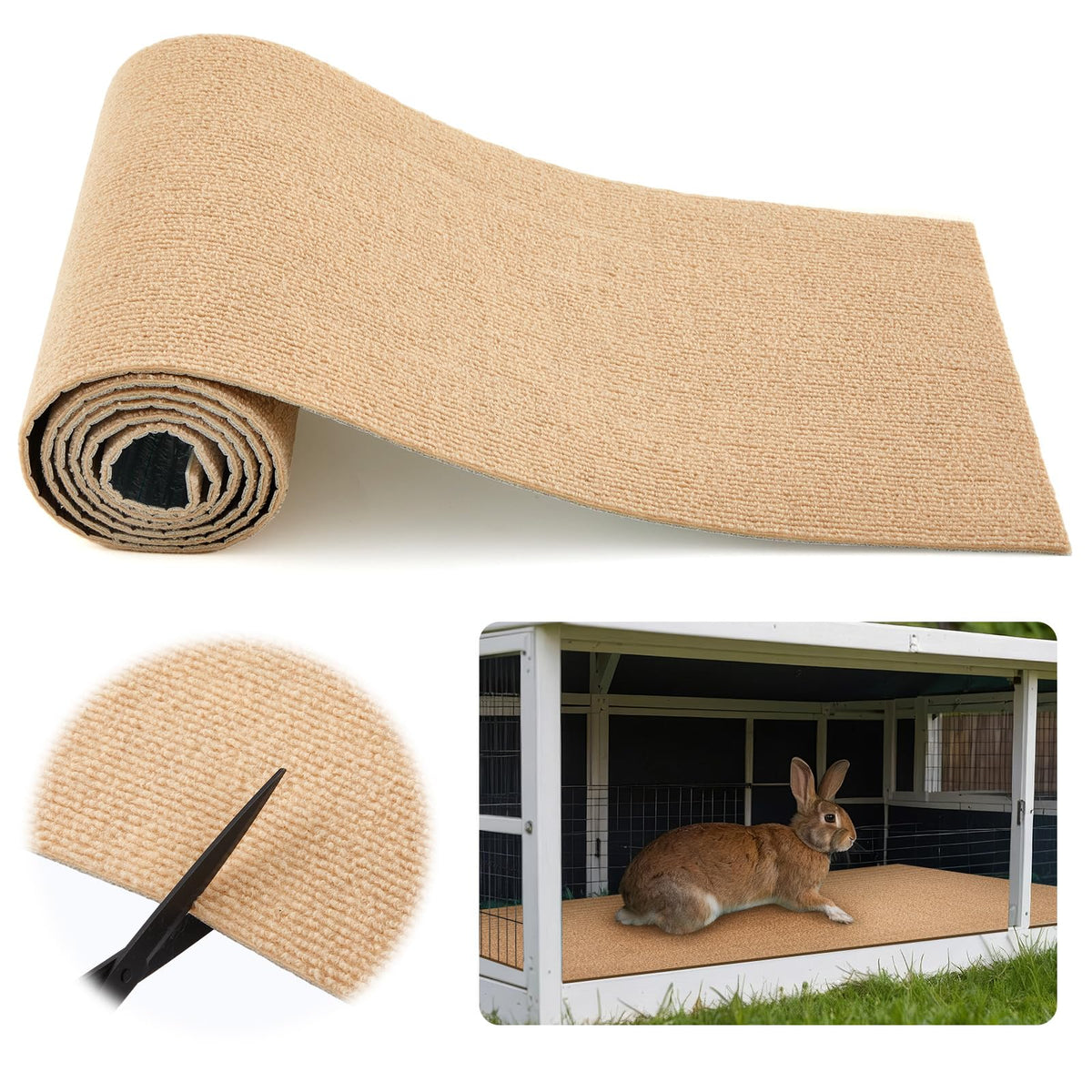 Maasechs tapis grattoir lapin adhésif: stabilité et protection.