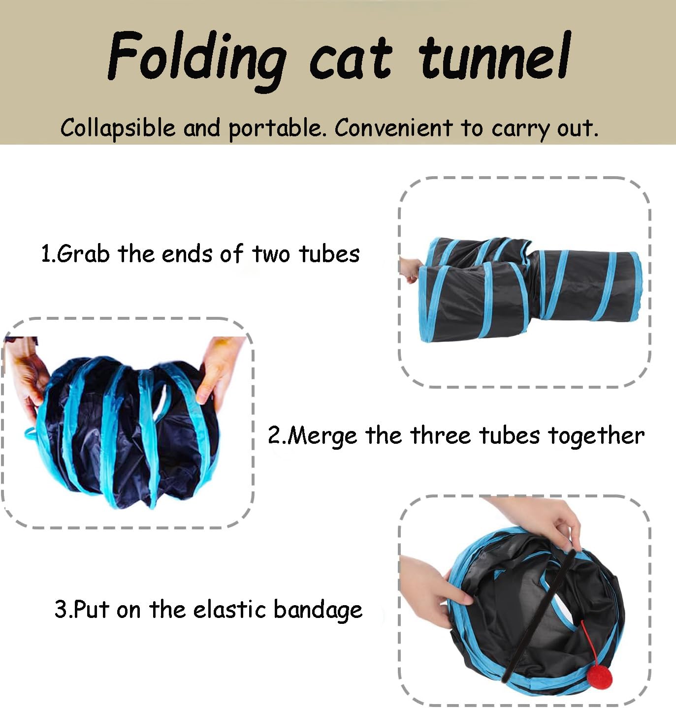 Mabaytir tunnel favorise l’exercice et la curiosité grâce aux entrées et cachettes.