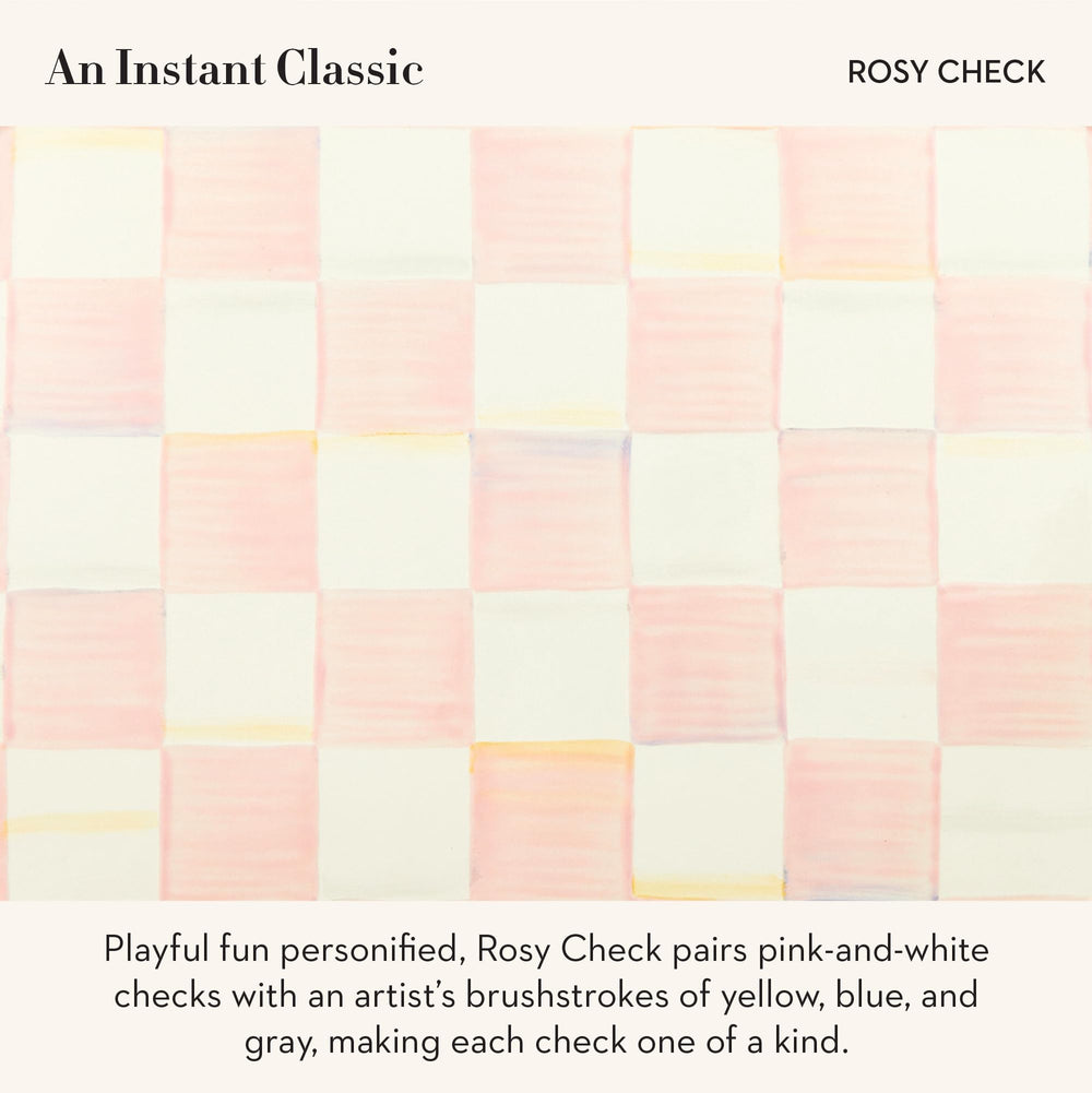 Bol petit Mackenzie-Childs Rosy Check, taille compacte idéale.