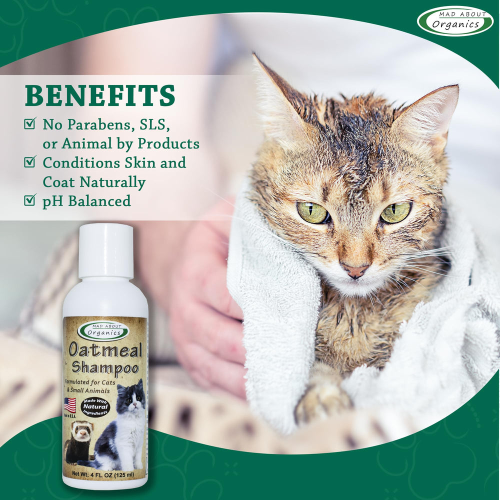 Mad About Organics Shampoo Avoine : ingrédients soigneusement sélectionnés pour soin sensible.