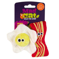 Mad Cat Brunch Buddies bacon jouet: stimulation ludique pour chats actifs.