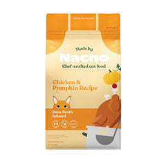 Croquettes Made by Nacho pour chat au poulet et citrouille, repas équilibré.