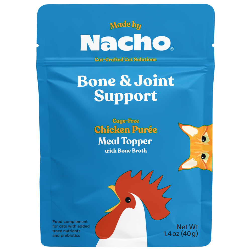 Purée Made by Nacho, assiette-chat pour hydratation quotidienne et plaisir.