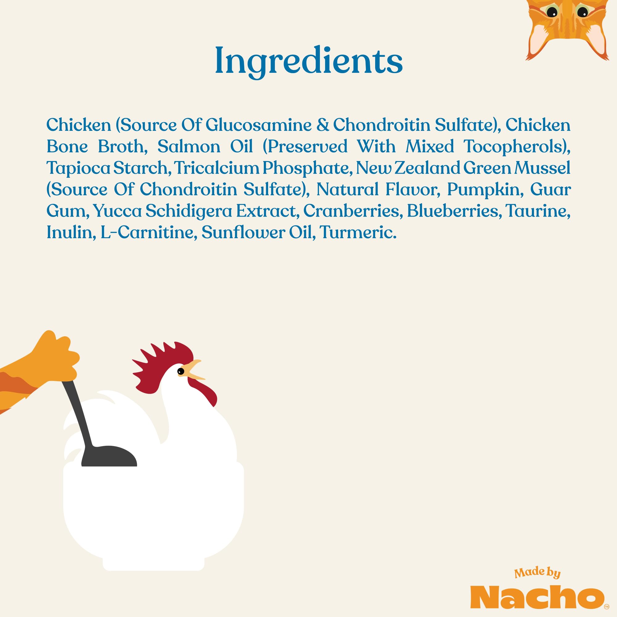 Purée Made by Nacho, oméga-3 favorisant la souplesse des articulations.