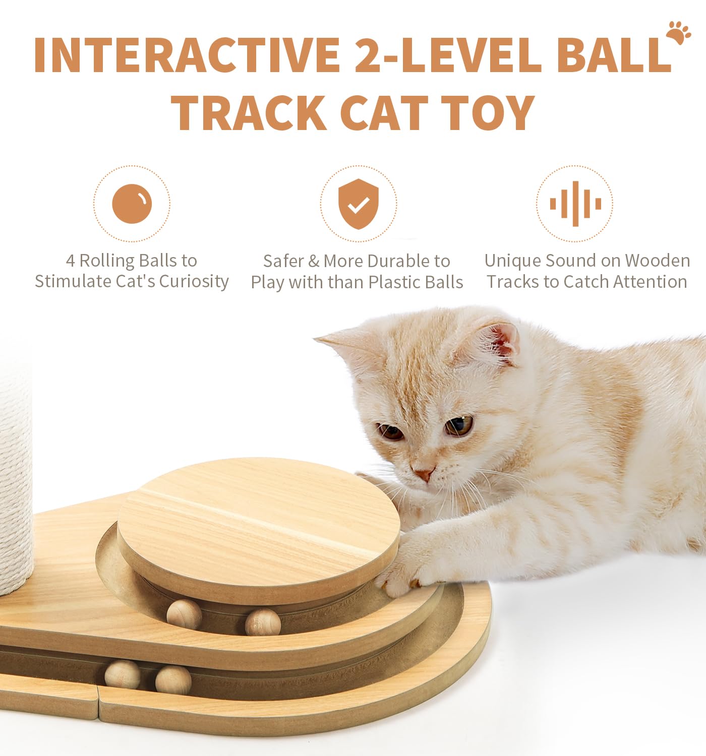 MADE 4 PETS balles mobiles: jouet interactif qui attire l attention du chat.