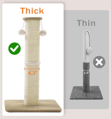 Base lourde et stable du poste pour chats MADE 4 PETS.
