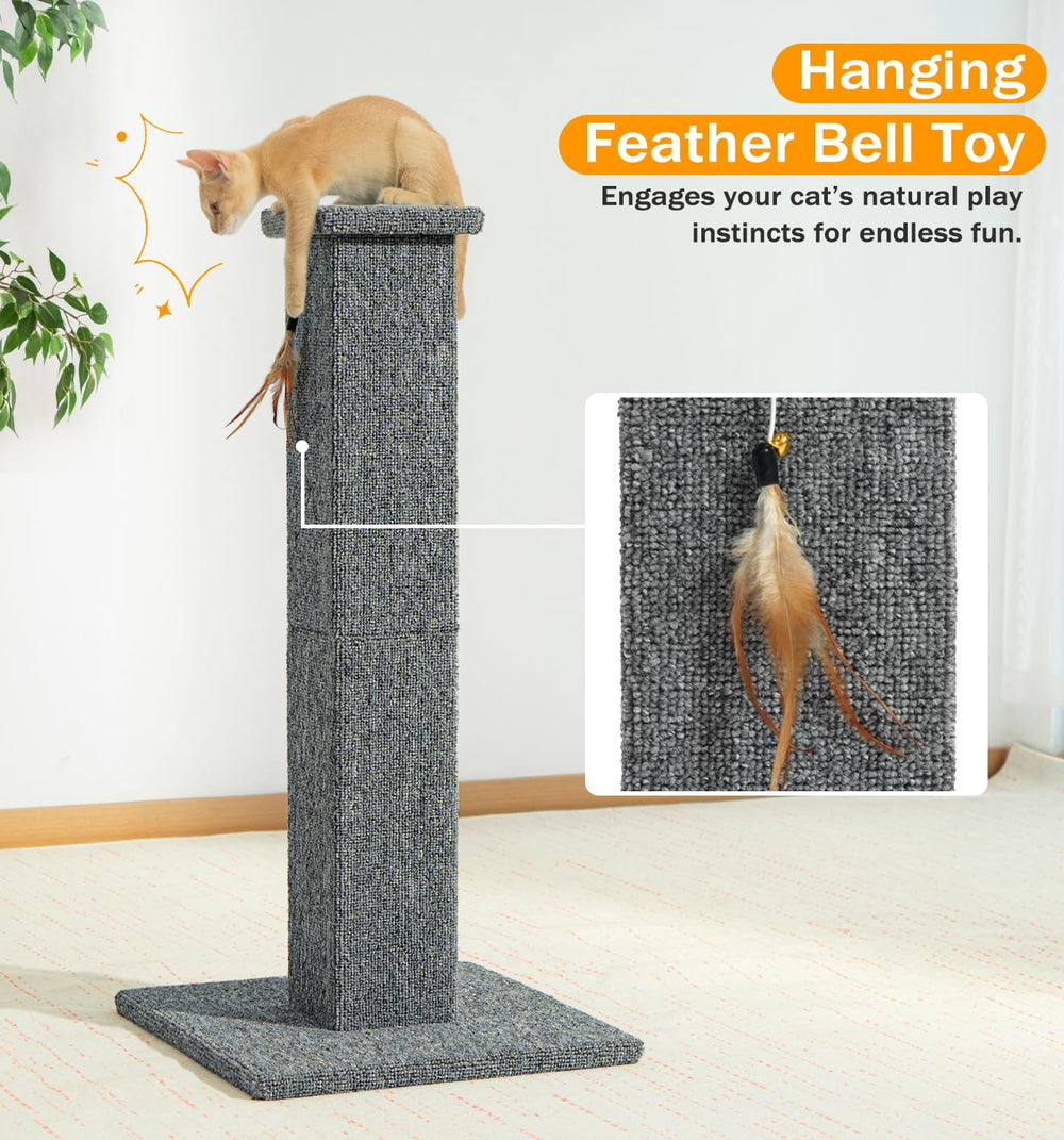 Poteau gris élégant Made4Pets s'intègre au décor intérieur.