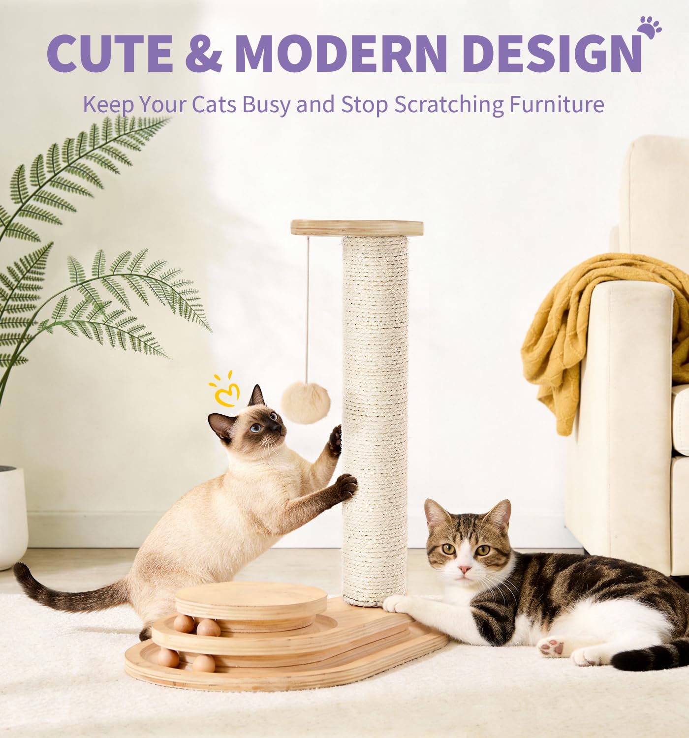 Made4Pets design-moderne-chat-domicile, intégré à un intérieur contemporain.