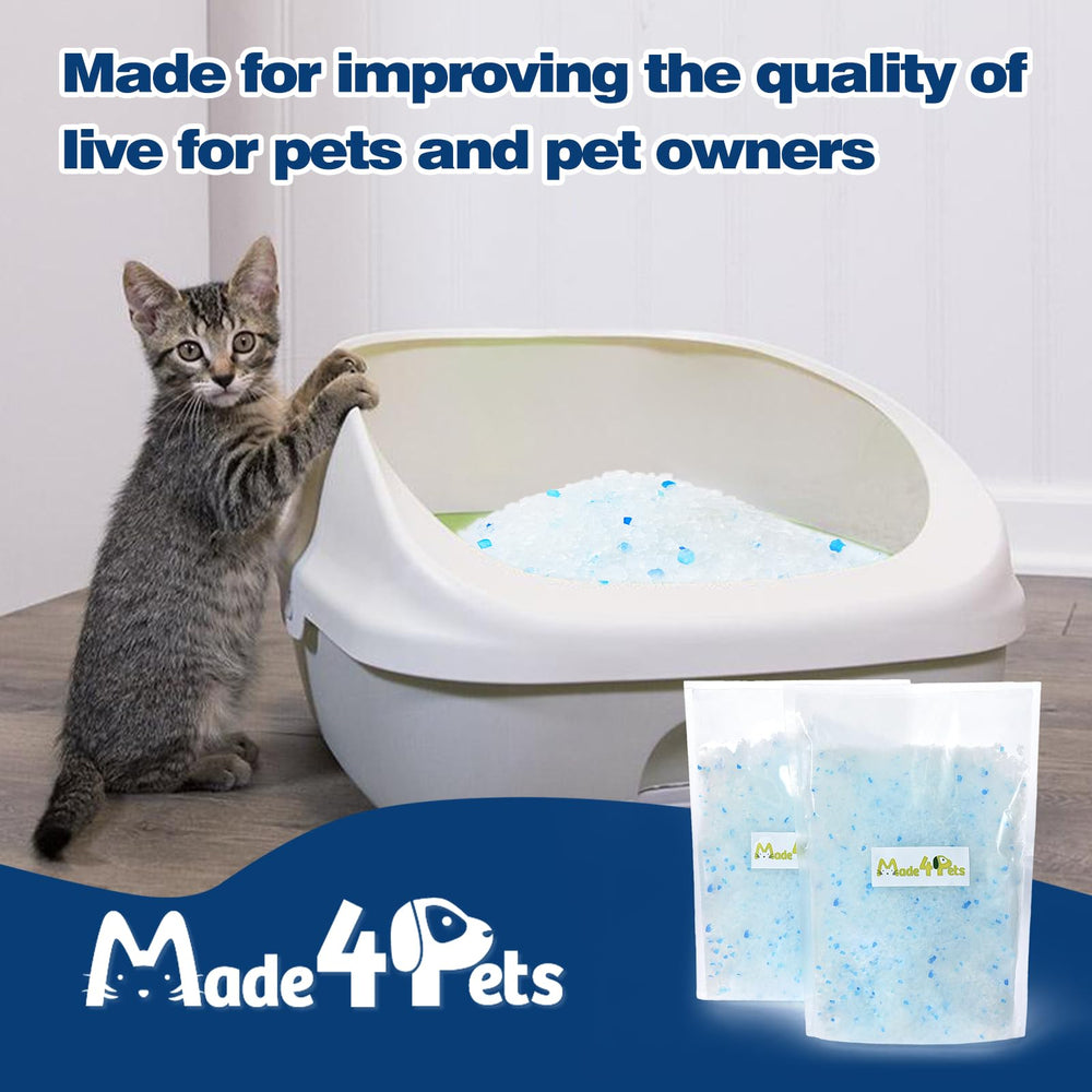 Litière cristaux MADE 4 PETS légère et facile à manipuler pour le remplissage