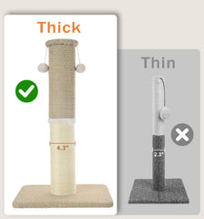 Made4Pets poteau chat sisal naturel wrap, surface de grattage durable.