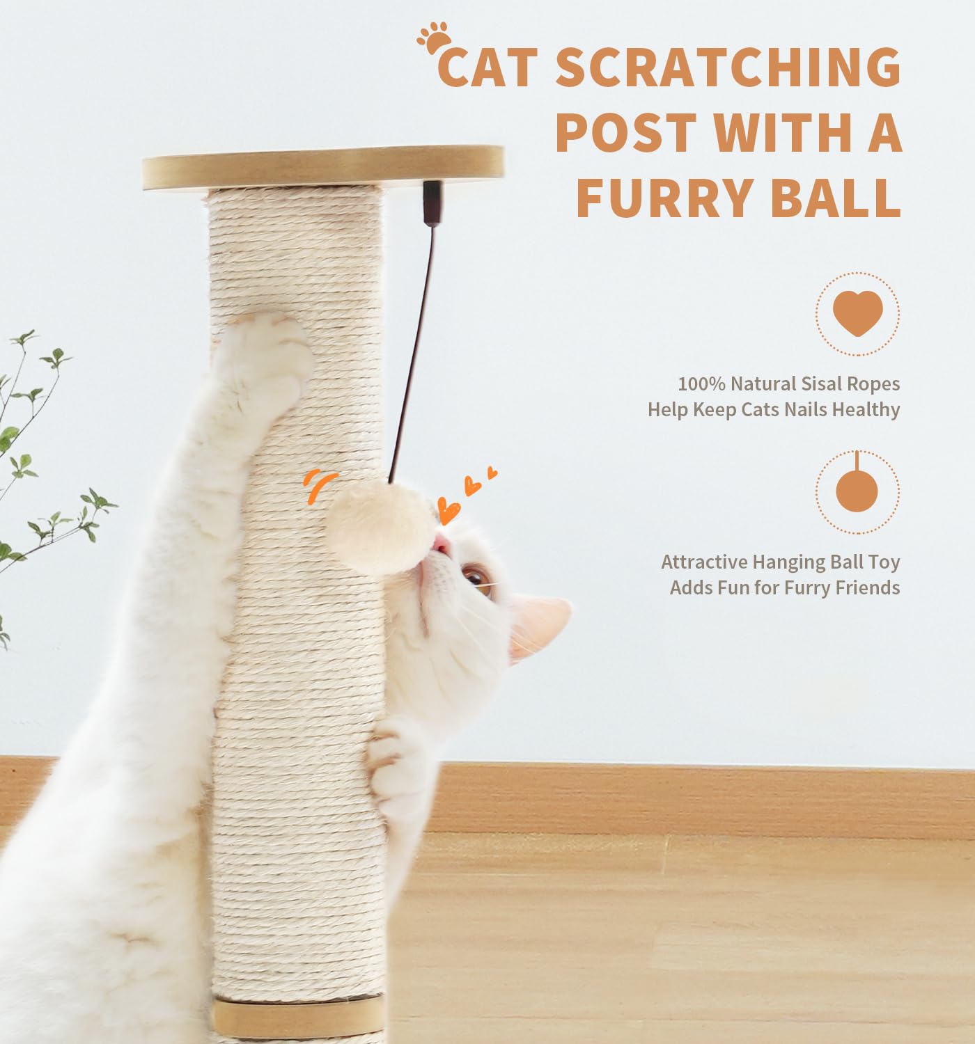MADE 4 PETS sisal naturel: surface de griffage durable et respectueuse.