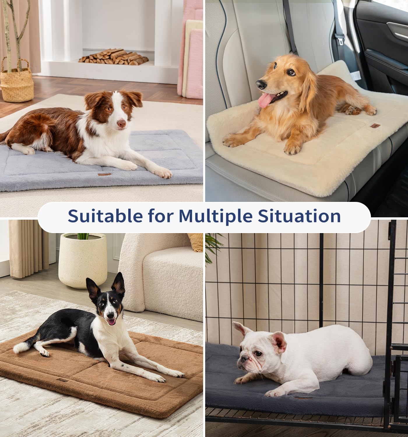 Made4Pets tapis-caisse-chien reversible-deux-faces: double usage.