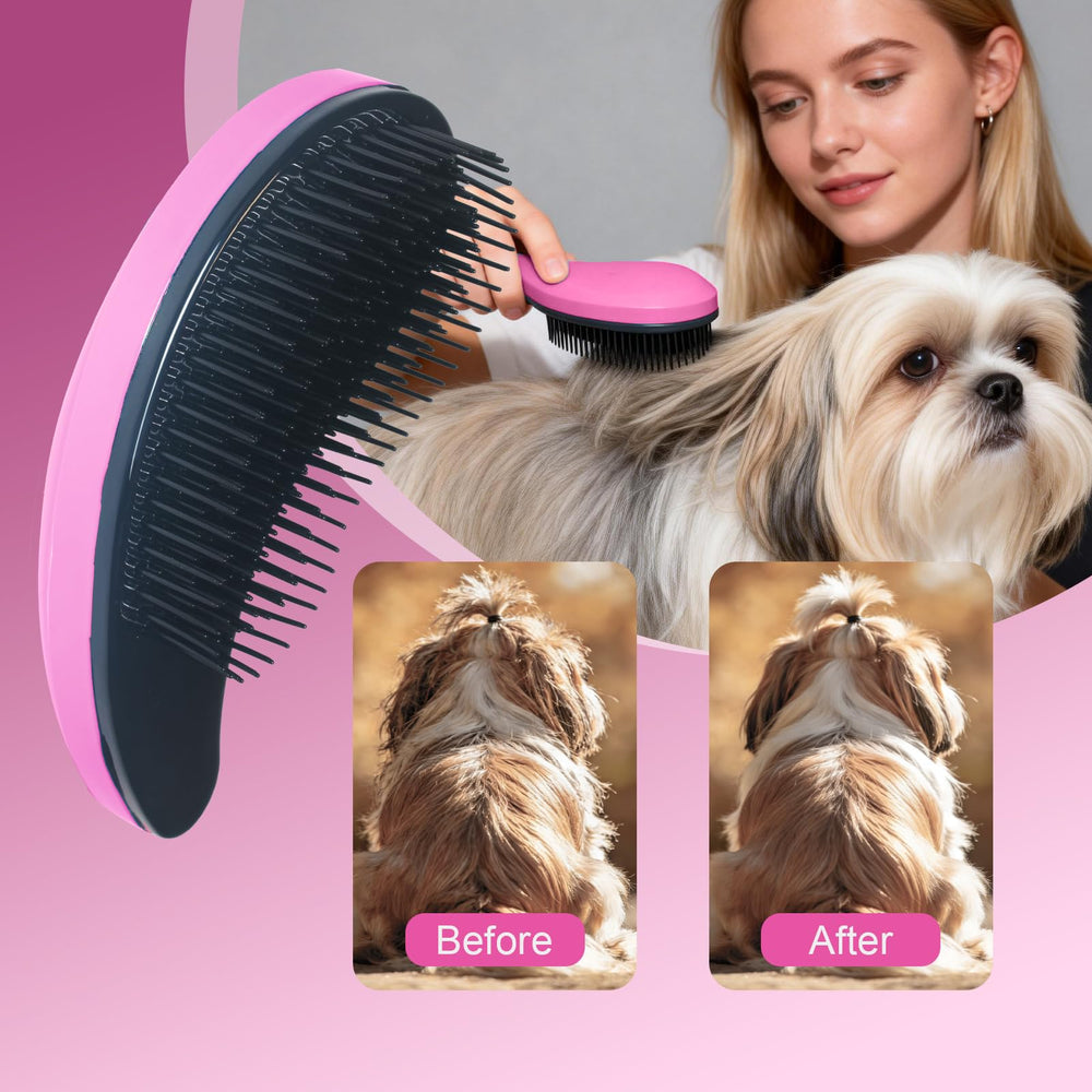 MAEELOU brosse Teddy Shih Tzu, soin du pelage long