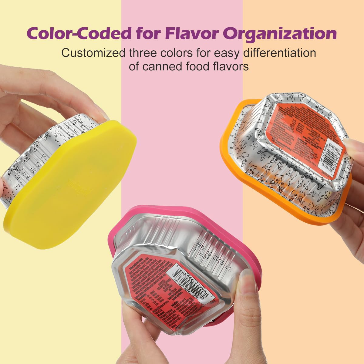 Magicfour pack-couleurs-jaune-orange-rose facilite l'organisation des saveurs.