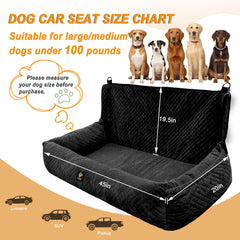 MagicFox siège-auto-chien-grand, soutien robuste pour chiens de grande taille.