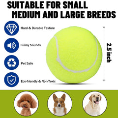 Magicorange balle de tennis chien sifflet et flottante pour l'amusement.
