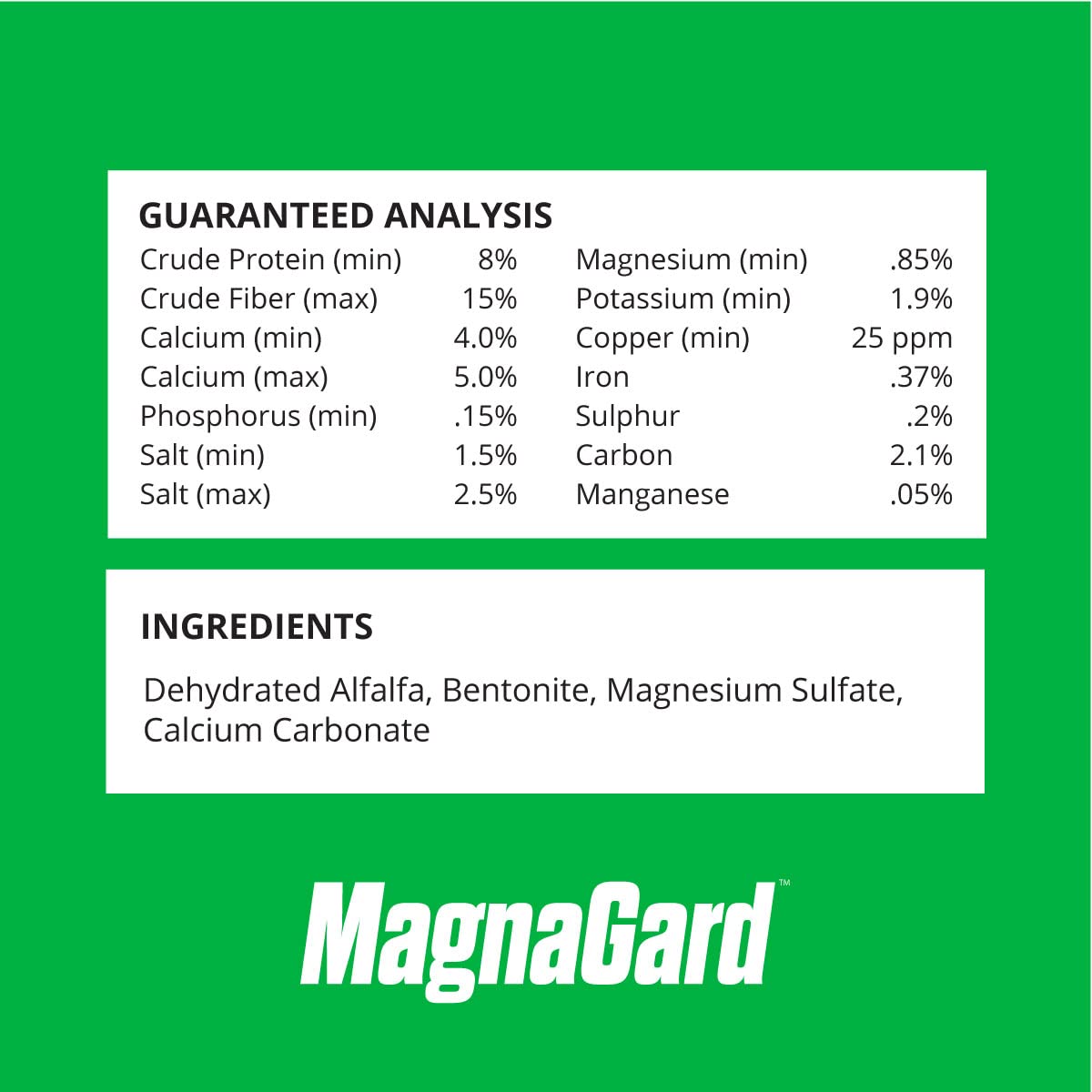 MagnaGard Pellet fabriqué aux États-Unis pour une traçabilité fiable