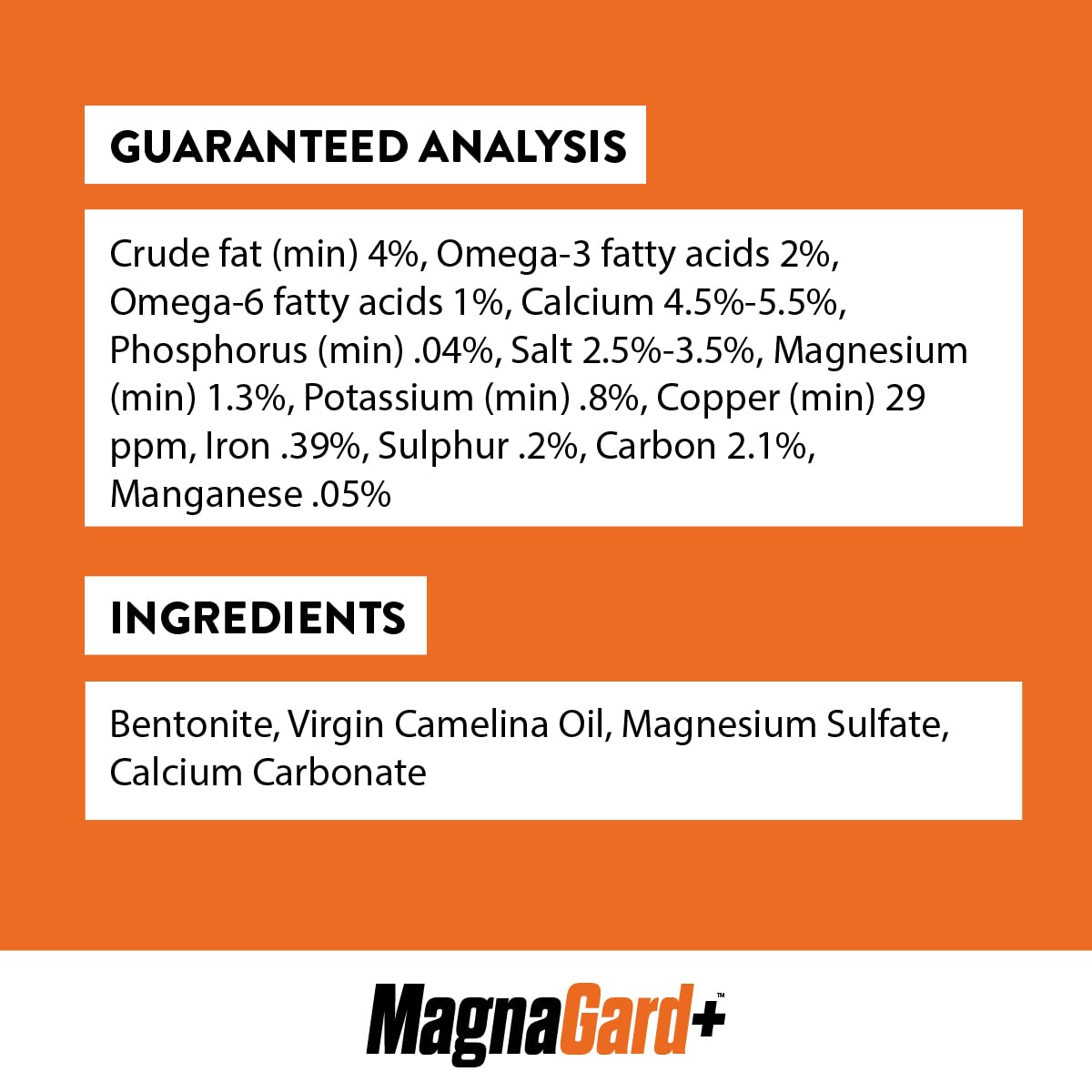 MagnaGard Plus-poudre performance-brillance-poil-sabot, amélioration potentielle du bien-être.
