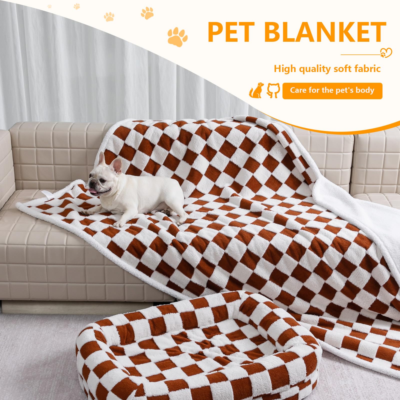 Maidewow couverture imperméable vert fleur douceur pour animaux et repos