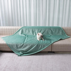 Maidewow face sherpa vert: chaleur douce pour votre animal