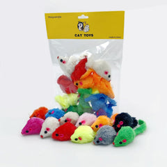 Maiguangta ensemble de 12 souris jouets pour chat, parfait pour des sessions de jeu variées.