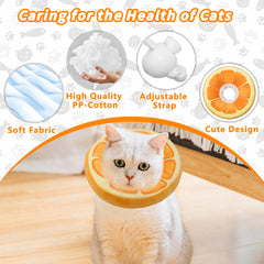Maiiu collier élisabethain pour chat, réglable pour une adaptation précise.