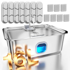 MailOFY fontaine-eau-chien-capacite-16l: grande réserve pratique pour grands chiens.