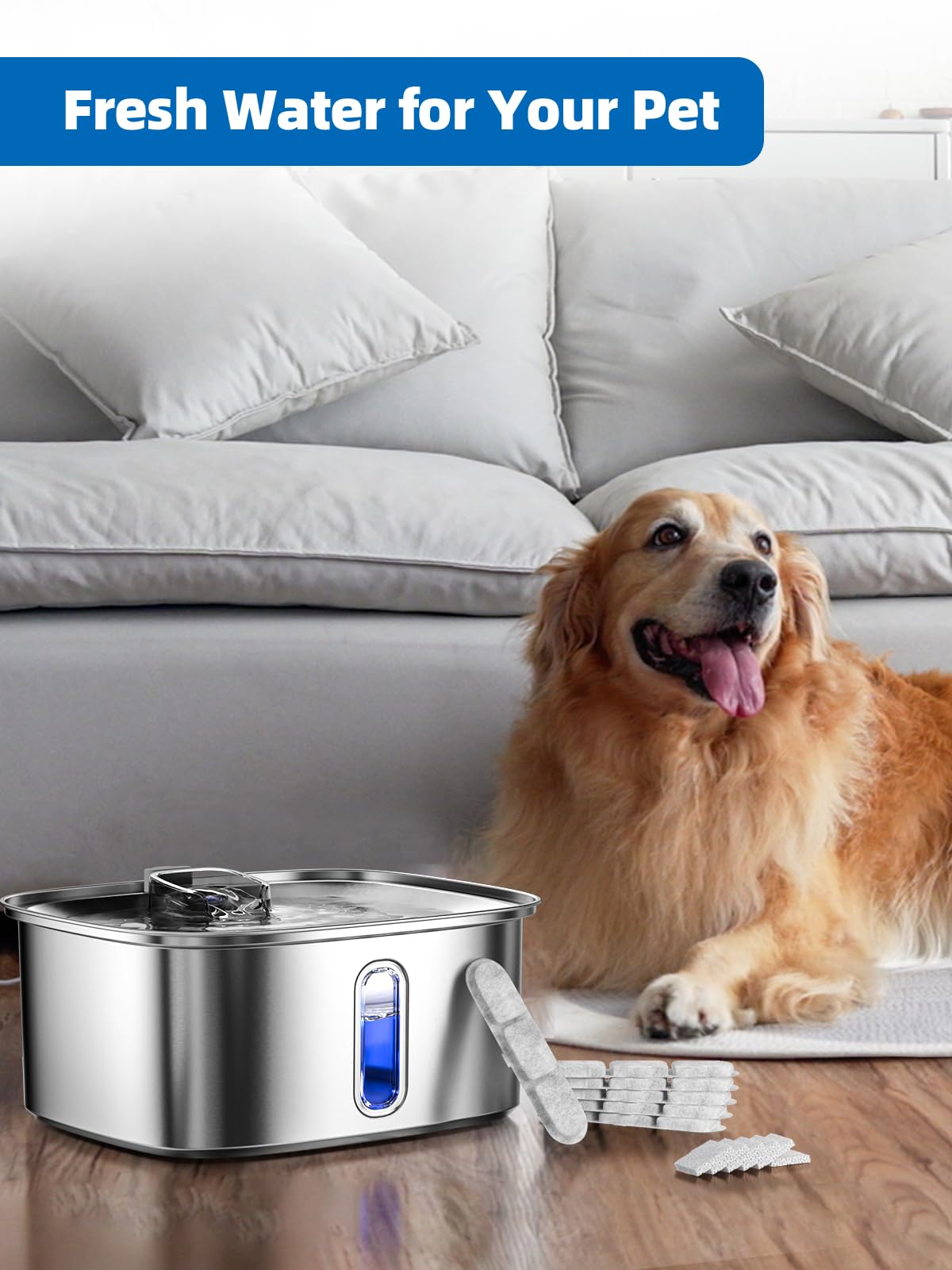 Idéale pour multi-animaux grâce au grand réservoir 9 litres