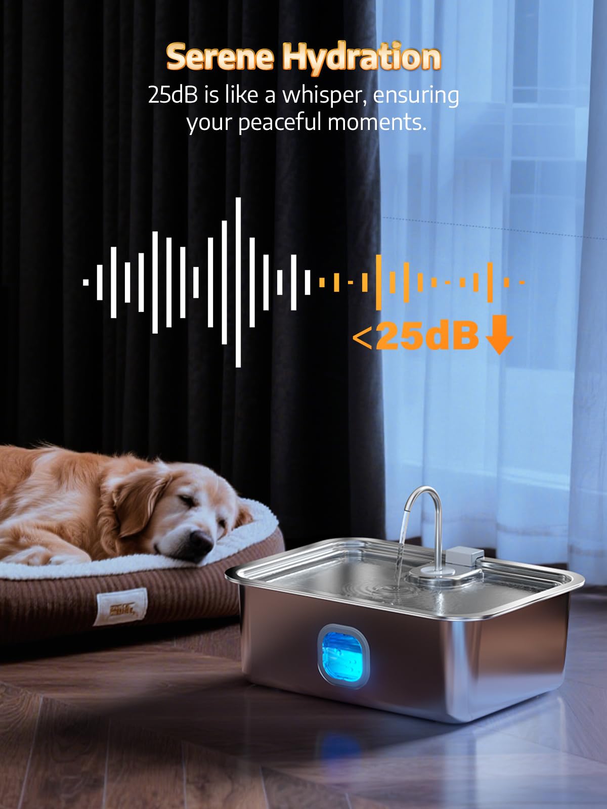 MAILOFY fontaine-eau-chien-usage-plusieurs-animaux convient aux foyers multi-animaux.