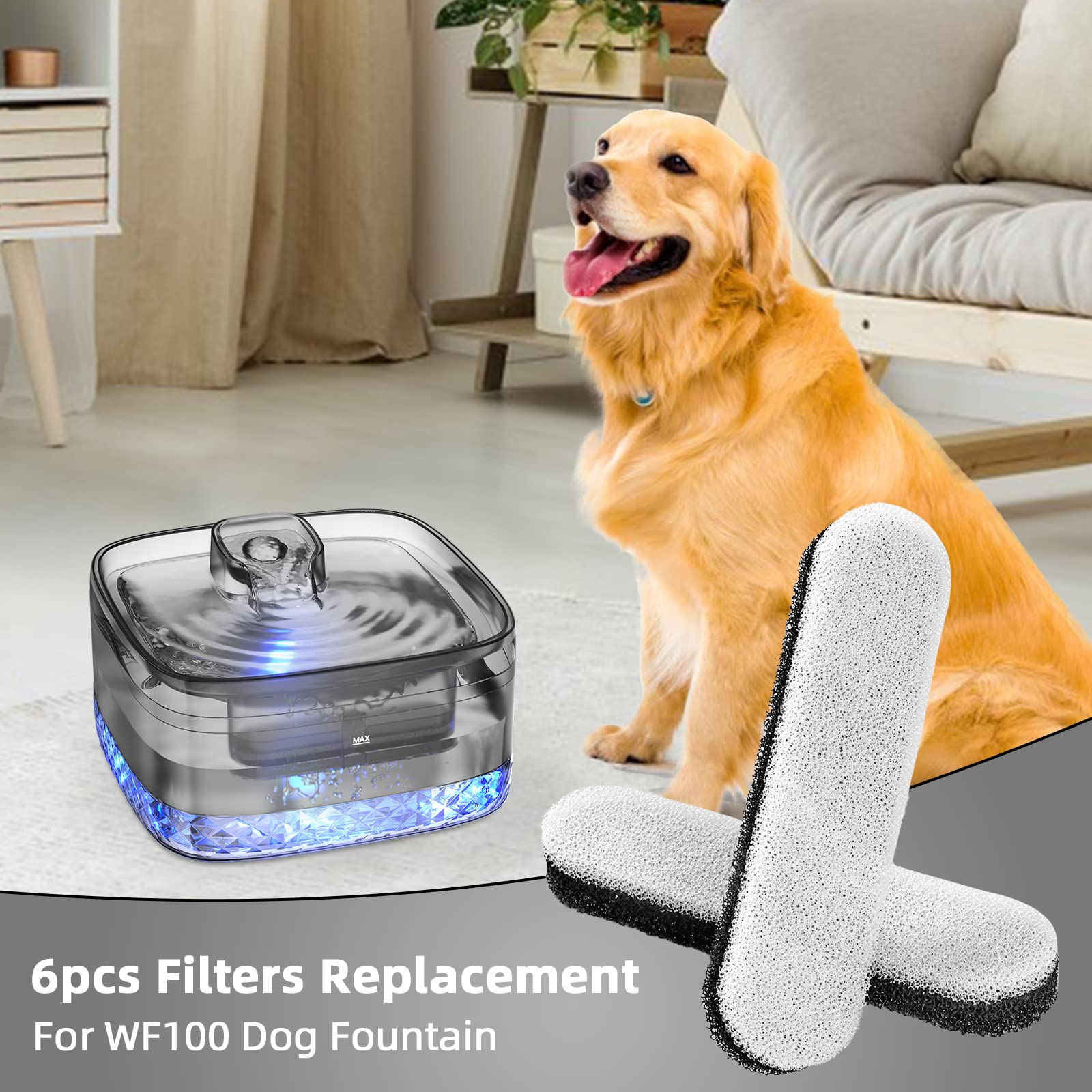MAILOFY fontaine adaptée pour chiens S-L et multi-animaux.