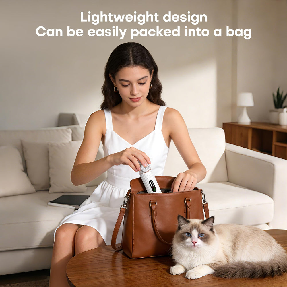 Maitmt design silencieux 28 dB : soin moins stressant pour l'animal.