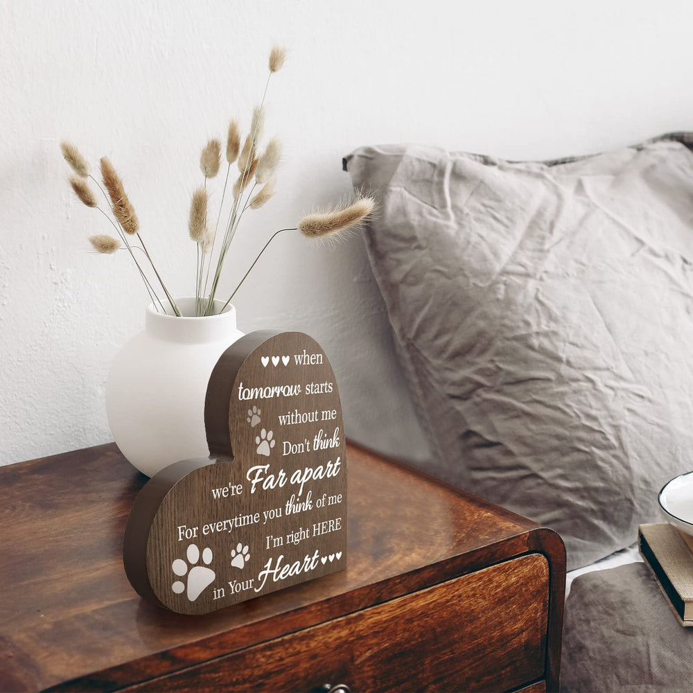 Maitys décoration bois simple, idéale pour table ou étagère afin de préserver le souvenir.