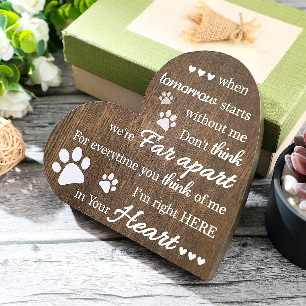 Maitys plaque sentimentale peut se poser sur bureau ou cheminée, avec mémoire vivante.