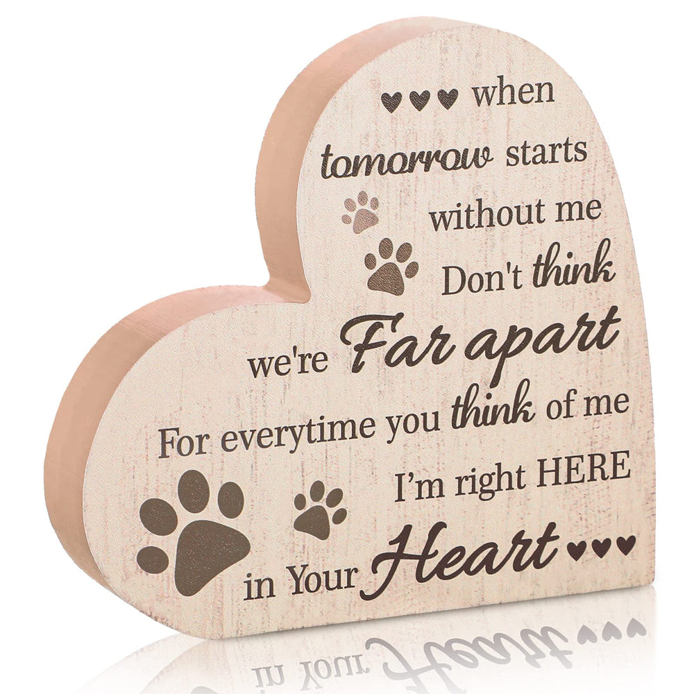 Maitys plaque-memoire chien-coeur-pattes, rappelle les moments précieux.